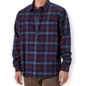 Abercrombie Flannel Plaid Button Down Shirt Size Large